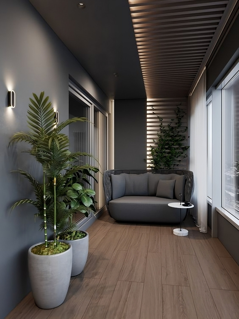 tiểu cảnh ban công nhà chung cư