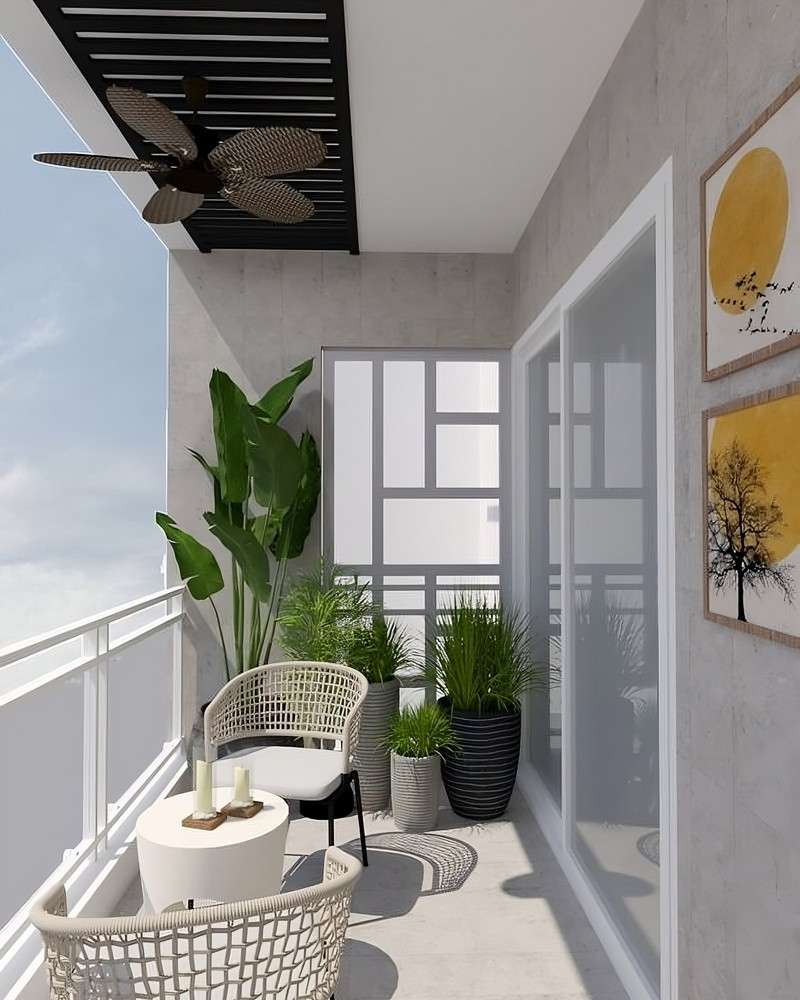 trang trí tiểu cảnh ban công