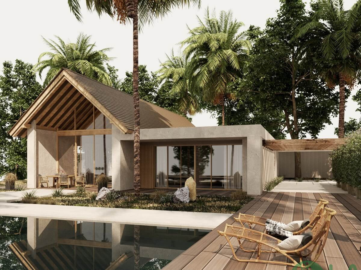 mẫu thiết kế nhà vườn nghỉ dưỡng