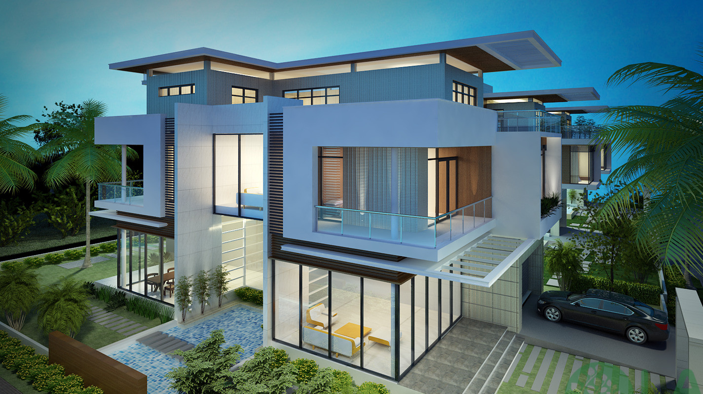 mẫu thiết kế nhà vườn nghỉ dưỡng