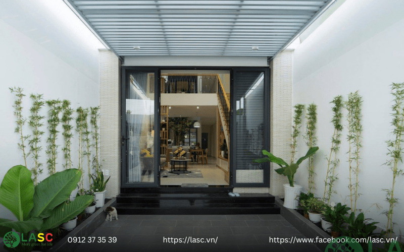 nhà phố sân vườn đẹp