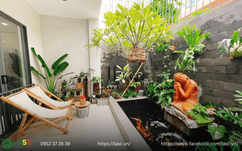 sân vườn nhà phố