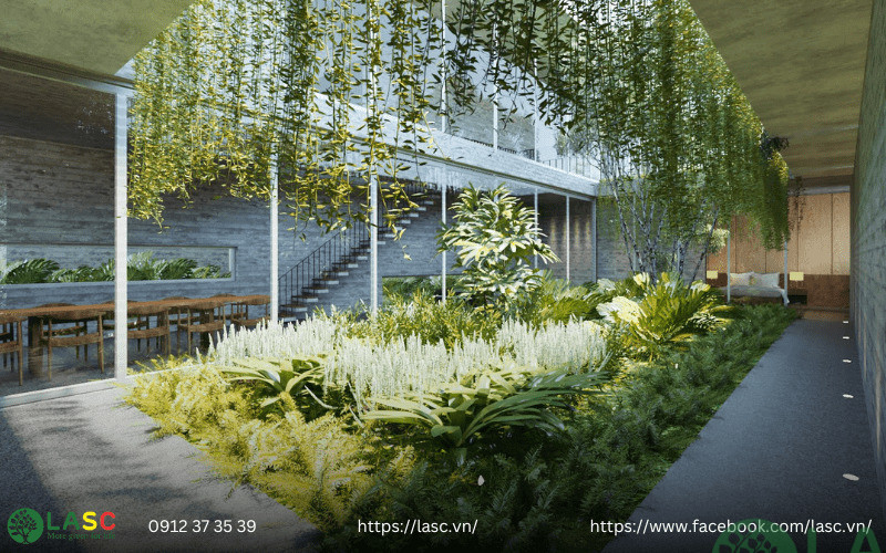 nhà phố có sân vườn