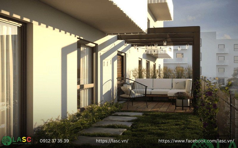 thiết kế sân vườn nhà phố đẹp