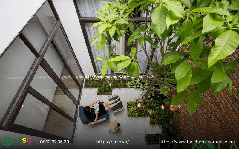 nhà phố sân vườn đẹp