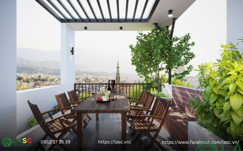 thiết kế sân vườn nhà phố