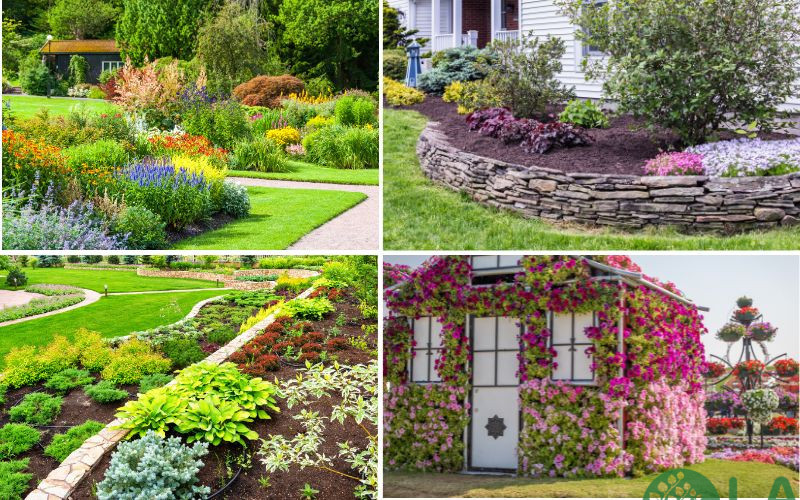 thiết kế vườn hoa trước nhà 