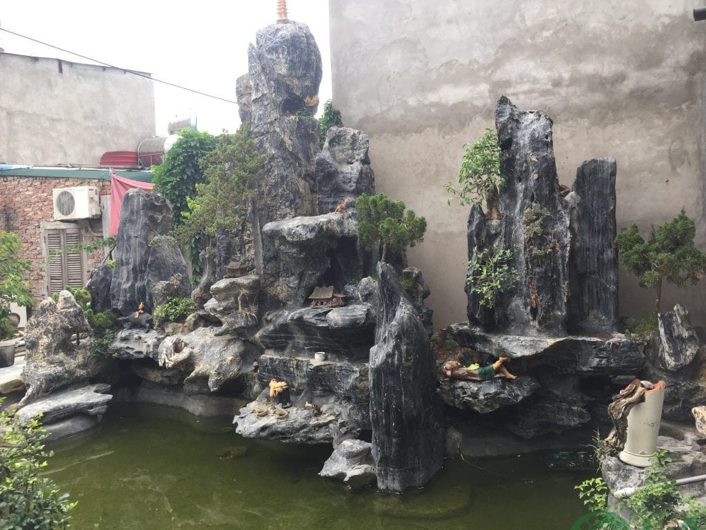 tiểu cảnh hòn non bộ thác nước