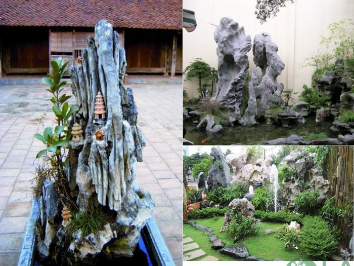 tiểu cảnh hòn non bộ thác nước