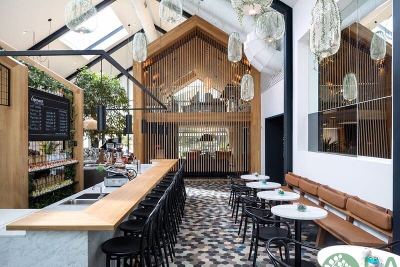 tiểu cảnh quán cafe