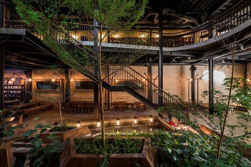 tiểu cảnh quán cà phê