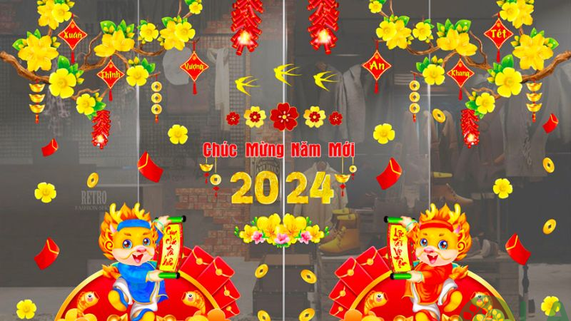 cách trang trí tiểu cảnh ngày Tết