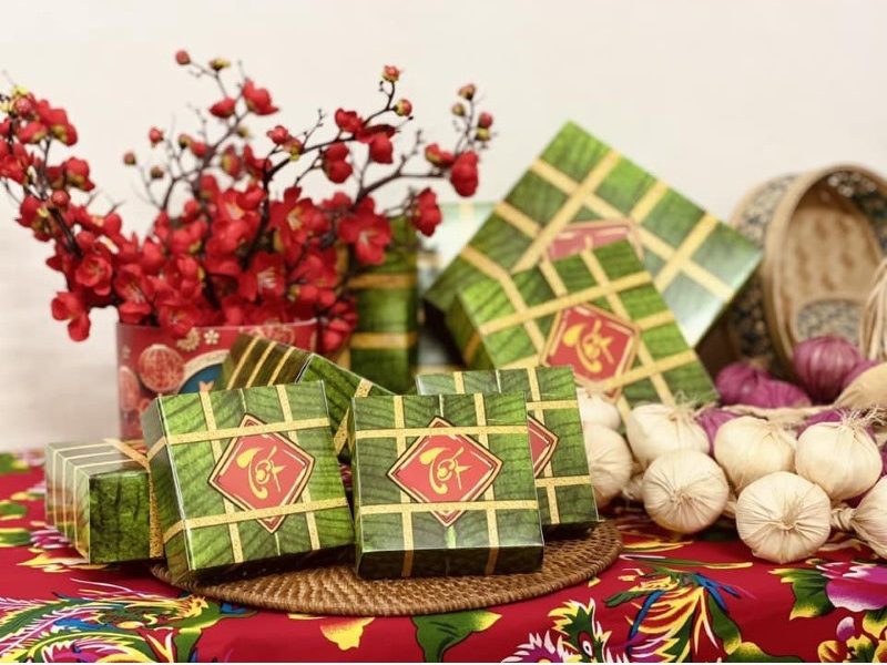 cách trang trí tiểu cảnh ngày tết 