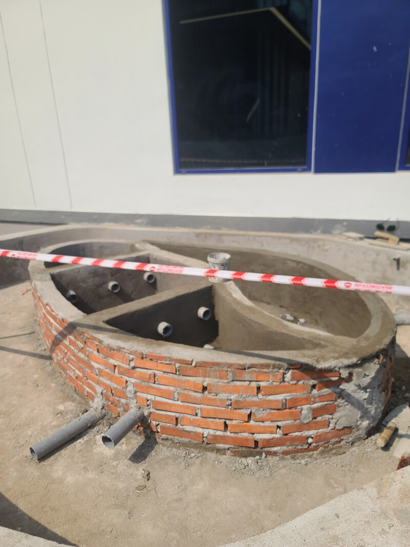 Thi công hồ cá nhà máy Hiệp Phước