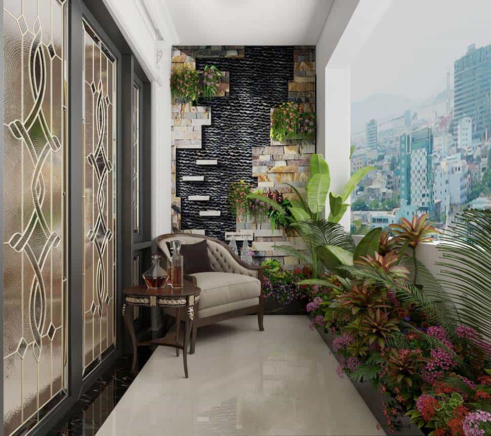 thiết kế ban công đẹp