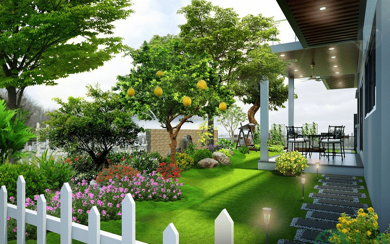 thiết kế cảnh quan sân vườn