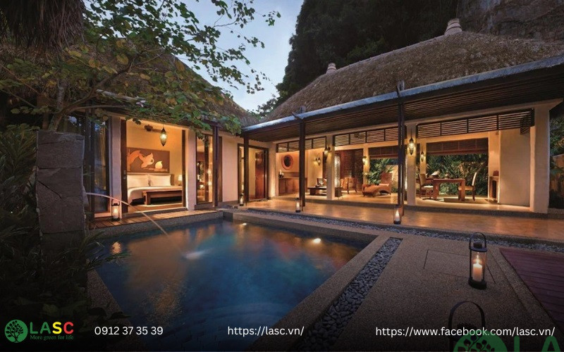 báo giá thiết kế cảnh quan resort 