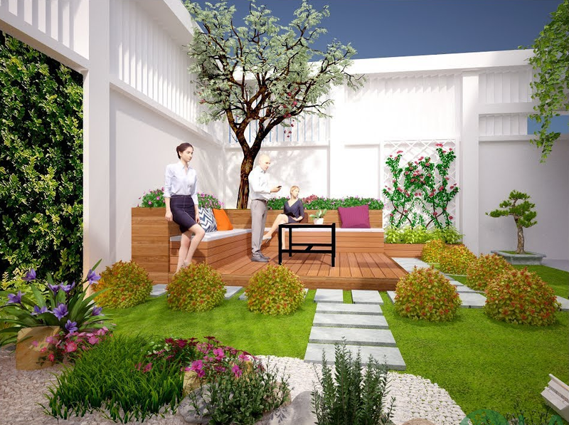 thiết kế sân vườn thiết kế sân vườn