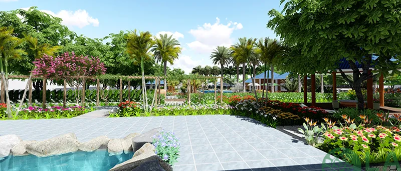 thiết kế sân vườn 2000m2 thiết kế sân vườn 2000m2