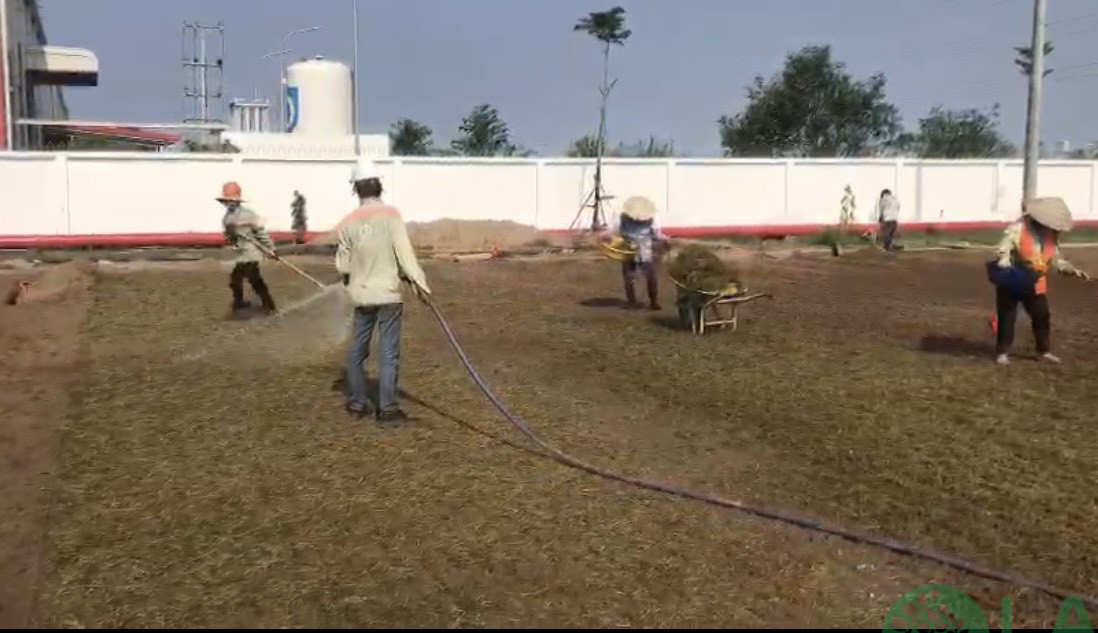 Thi công sân bóng đá đẹp, ấn tượng