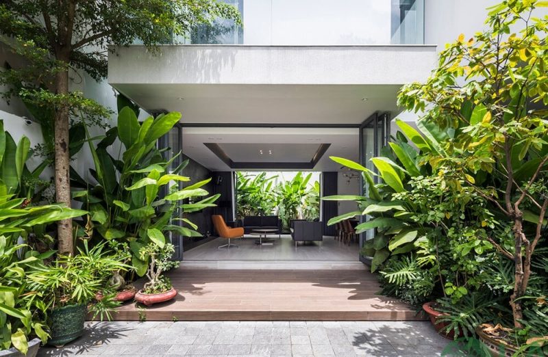 Sân vườn biệt thự phong cách hiện đại Sân vườn biệt thự phong cách hiện đại