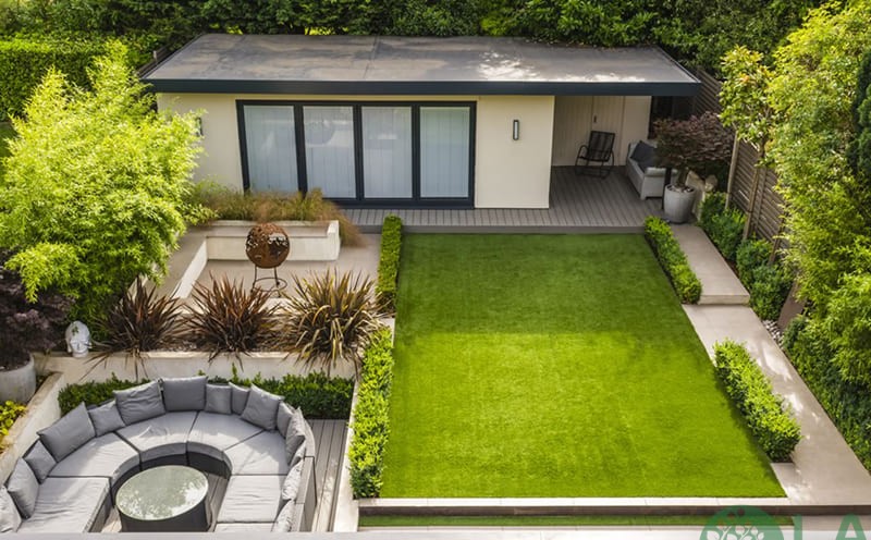 thiết kế sân vườn 100m2