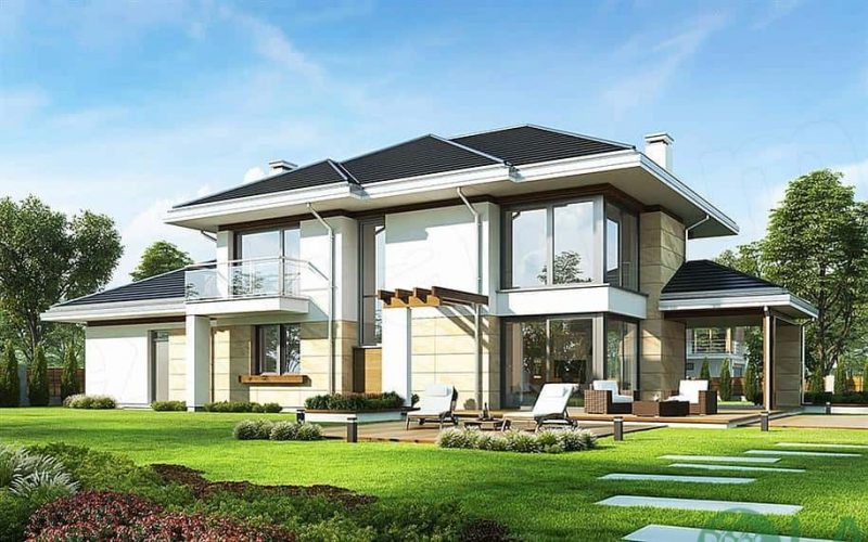 thiết kế sân vườn 200m2