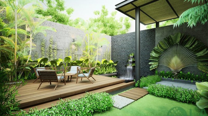 Thiết kế sân vườn 200m2