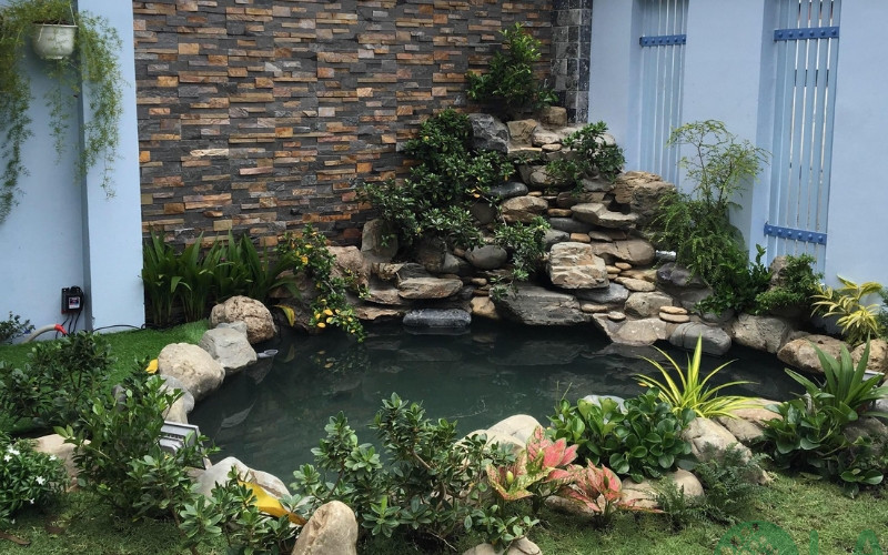 thi công cảnh quan sân thượng