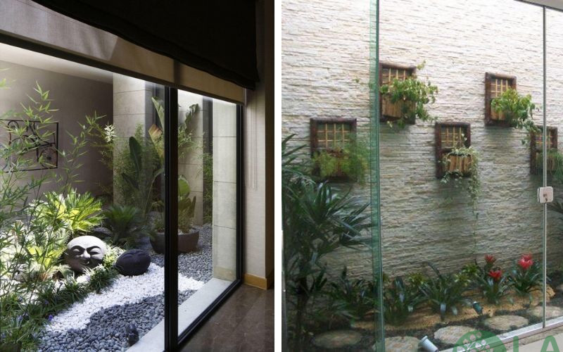 tiểu cảnh giếng trời nhà ống 