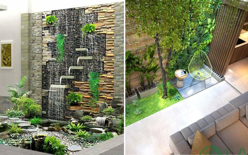 tiểu cảnh giếng trời nhà ống 