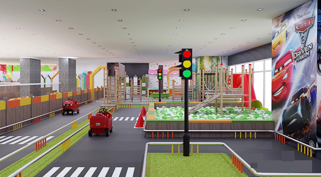 sân vườn trường mầm non đẹp