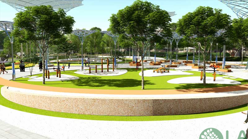 công viên biệt thự liền kề