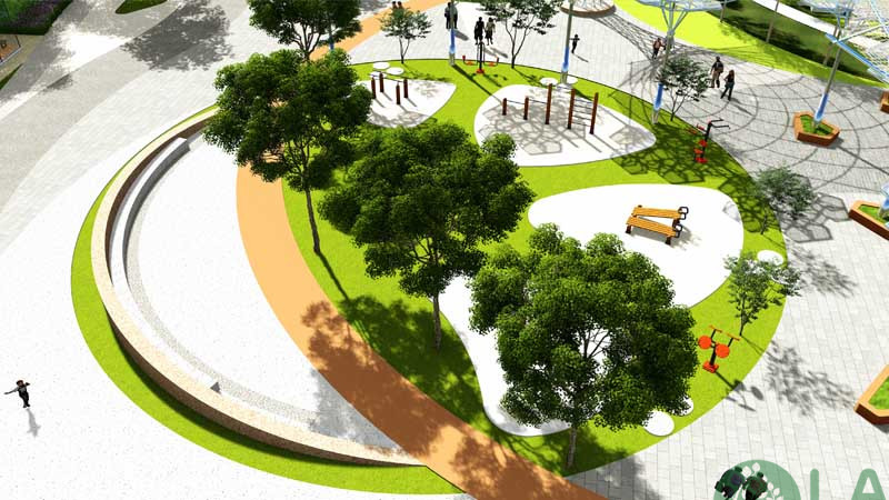 công viên biệt thự liền kề