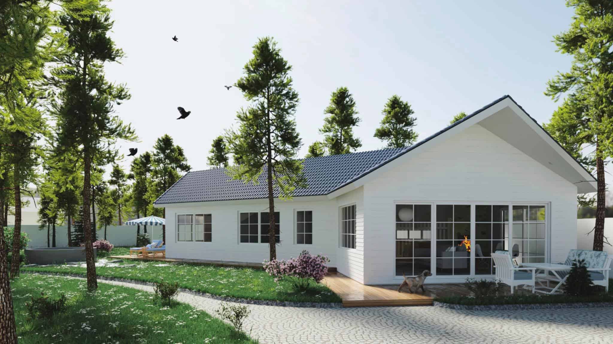 thiết kế thi công ngoại thất sân vườn