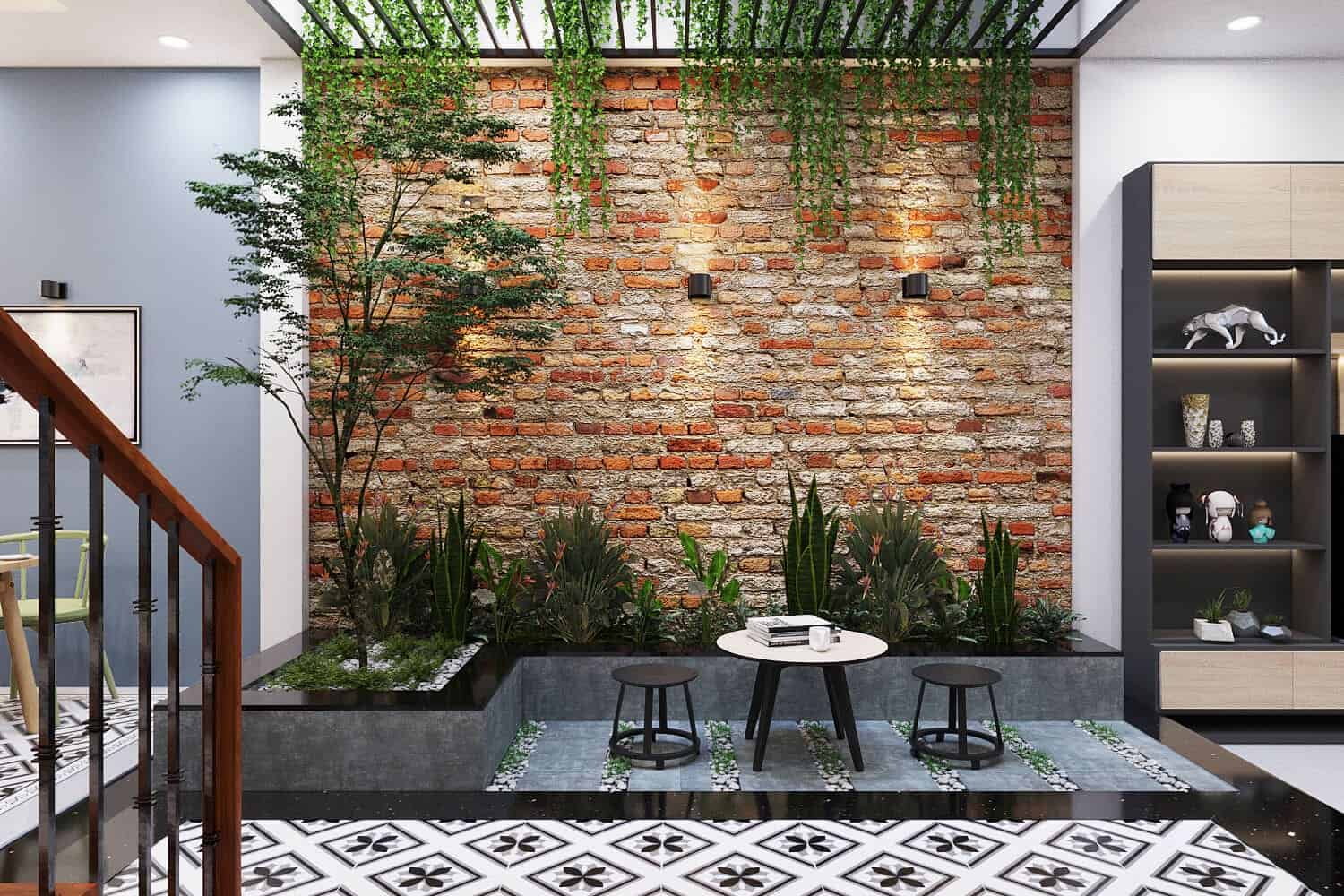 thi công vườn treo