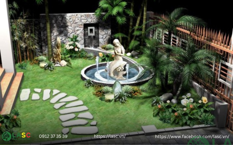 thi công sân vườn