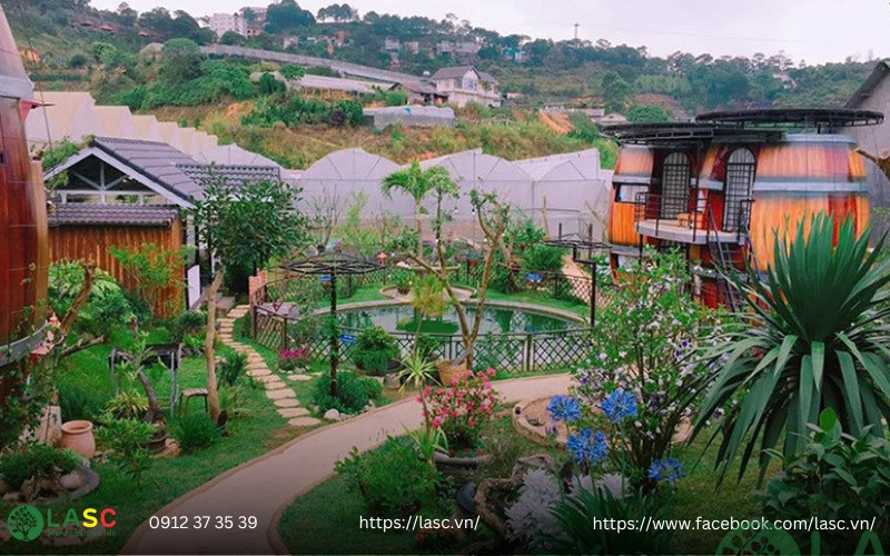 thiết kế thi công sân vườn 