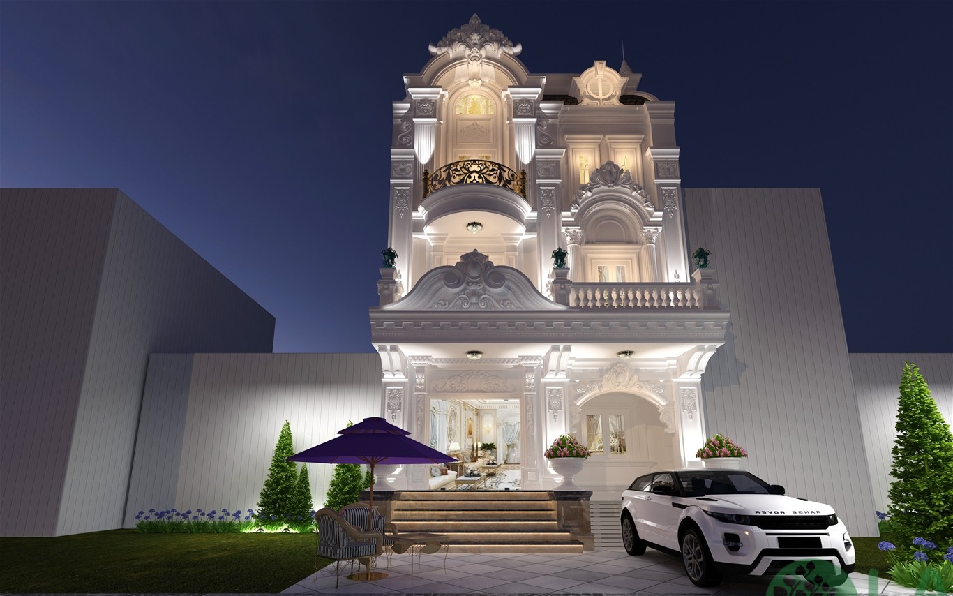 phối màu ngoại thất biệt thự phối màu ngoại thất biệt thự