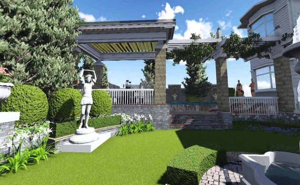 sân vườn phong cách châu âu