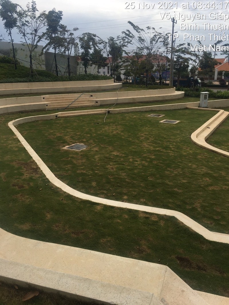 Khu vực thi công luôn được vệ sinh sạch sẽ