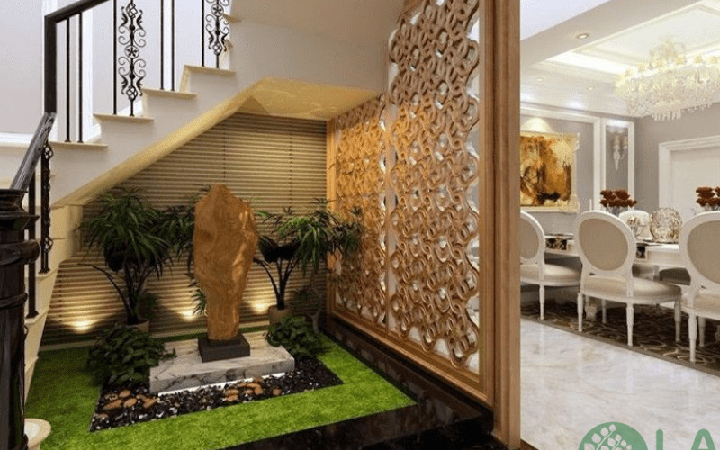 tiểu cảnh giếng trời nhà ống