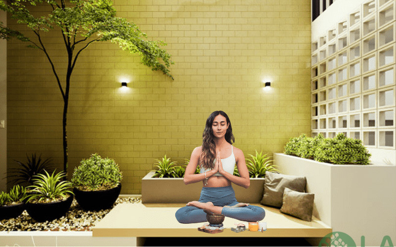 tiểu cảnh giếng trời nhà ống