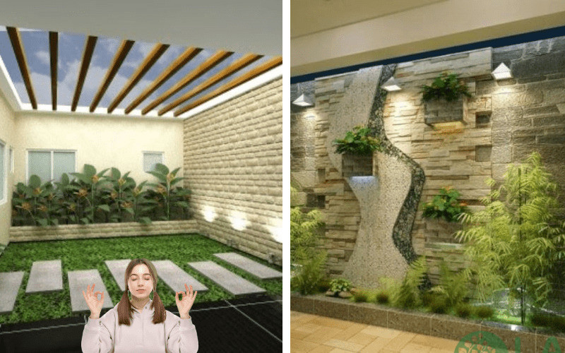 tiểu cảnh giếng trời nhà ống