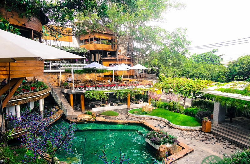 thiết kế cà phê sân vườn đẹp 