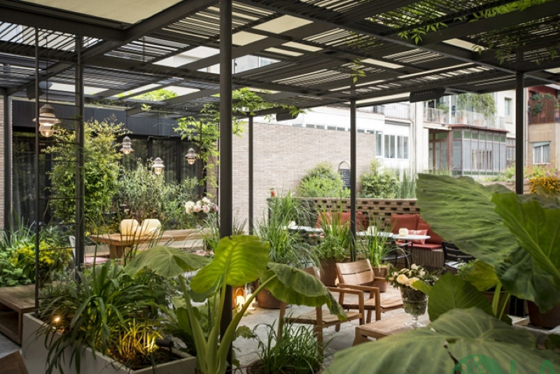 mẫu quán cà phê vườn đẹp