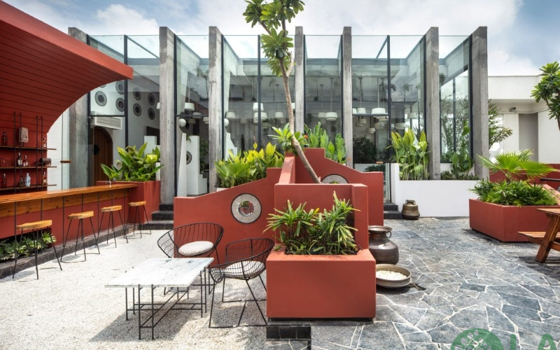 thiết kế cà phê sân vườn đẹp 