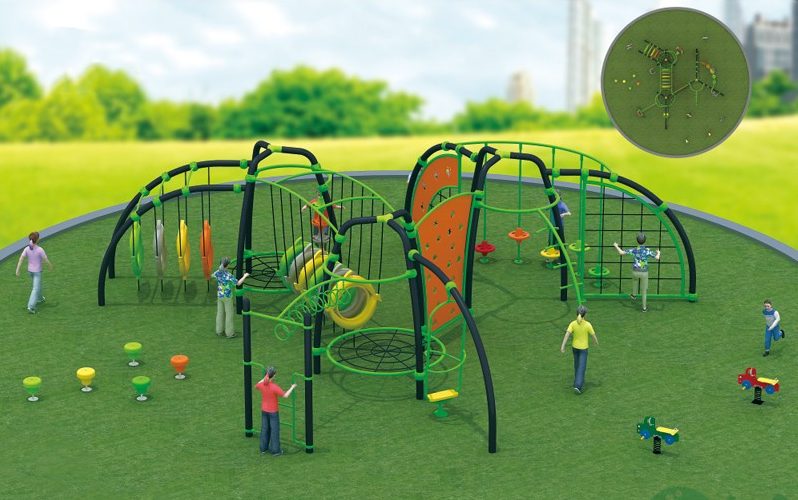 sân vườn trường mầm non đẹp