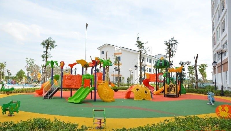 sân vườn trường mầm non đẹp