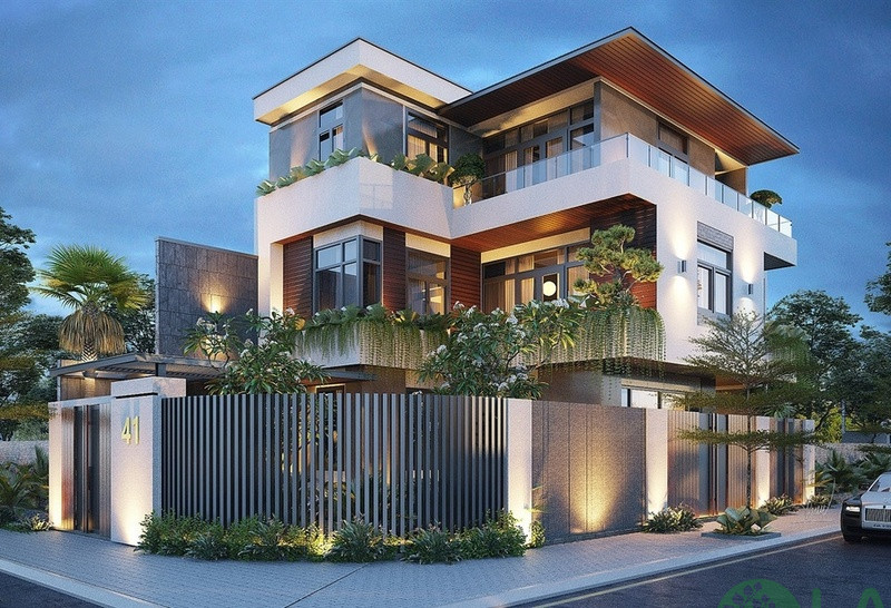 thiết kế hàng rào sân vườn